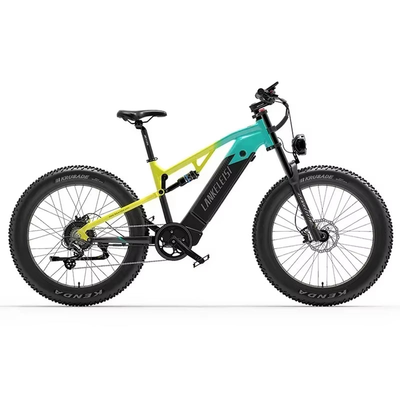 Lankeleisi RV800 Electric Bicycle 26 Inch Fat Tyre Off-Road Electric Bike 750W 48V 20AH Battery Men'S Mountain Bike Snowmobile