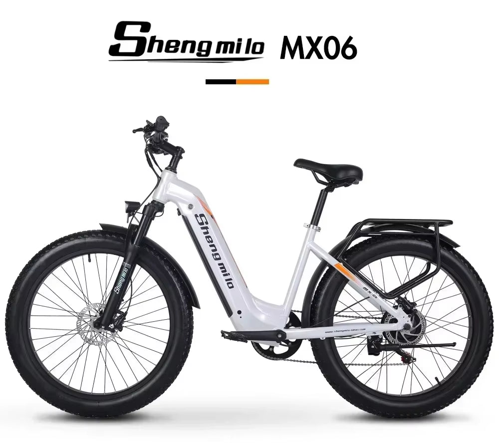 Electric Bicycle Shengmilo MX06 1000W Powerful Motor 48V17.5AH Lithium Battery E-Bike 26 Inch Adult City Commuting Electric Bike
