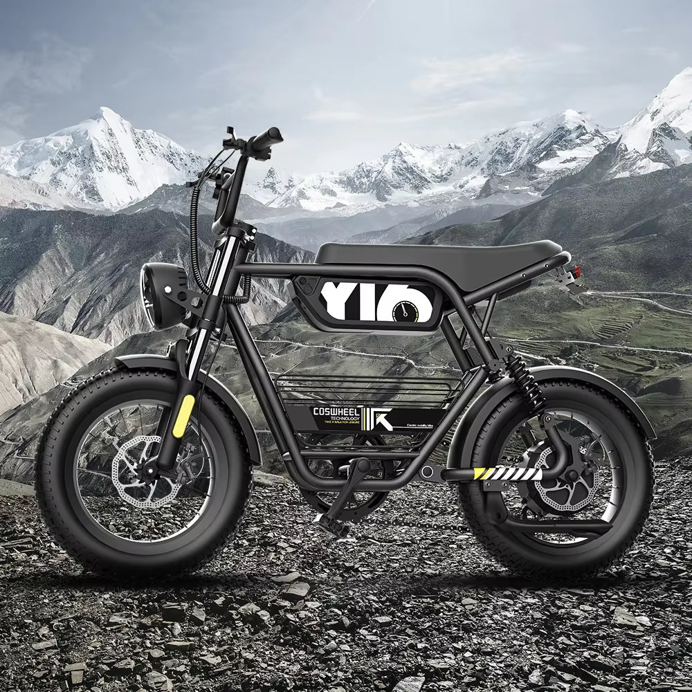 Electric Bicycle Coswheel Y16 1000W Motor 48V 15AH Battery Adult Electric Bike Fat Tire Commuting Mountain Off-Road E-BIKE