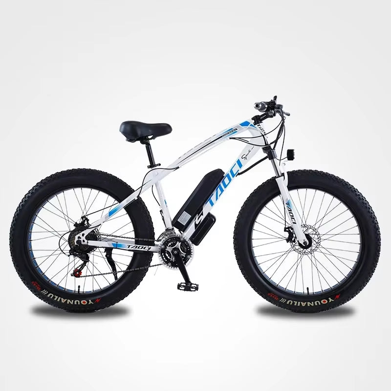 Electric Bicycle 750W Brushless Motor AKEZ 48V 13AH Lithium Battery 26Inch Adult E-Bike Fat Tire Urban Commuting Electric Bike
