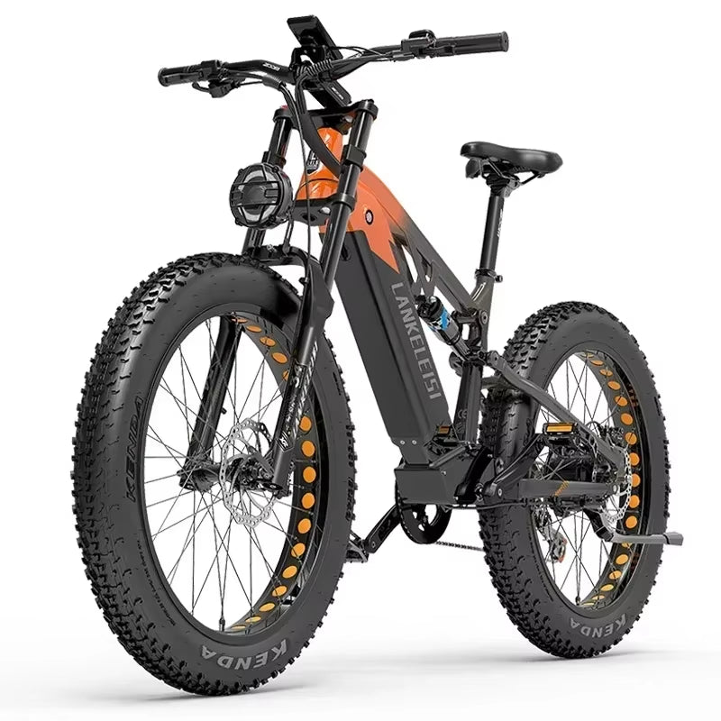 Lankeleisi RV800 Electric Bicycle 26 Inch Fat Tyre Off-Road Electric Bike 750W 48V 20AH Battery Men'S Mountain Bike Snowmobile