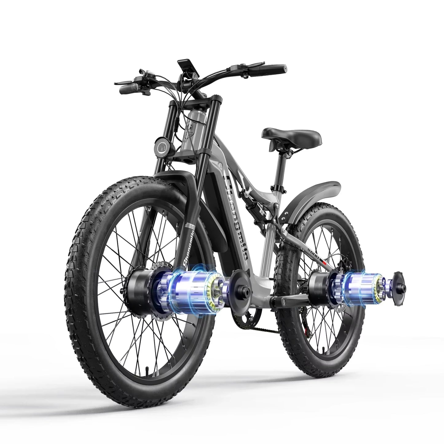 S600 Electric Bicycle 2000W High Power Dual Motor 48V17.5AH Battery Electric Bike 26 Inch Mountain Off-Road E-BIKE