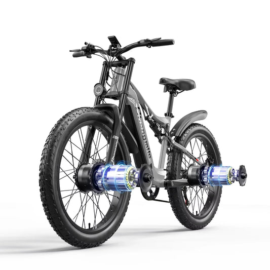 S600 Electric Bicycle 2000W High Power Dual Motor 48V17.5AH Battery Electric Bike 26 Inch Mountain Off-Road E-BIKE
