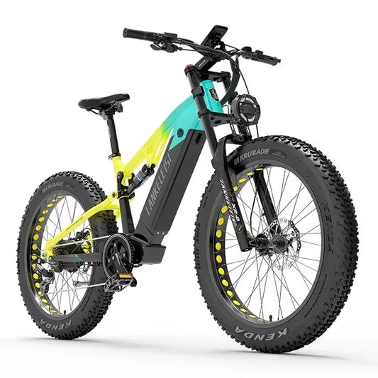 Lankeleisi RV800 Electric Bicycle 26 Inch Fat Tyre Off-Road Electric Bike 750W 48V 20AH Battery Men'S Mountain Bike Snowmobile