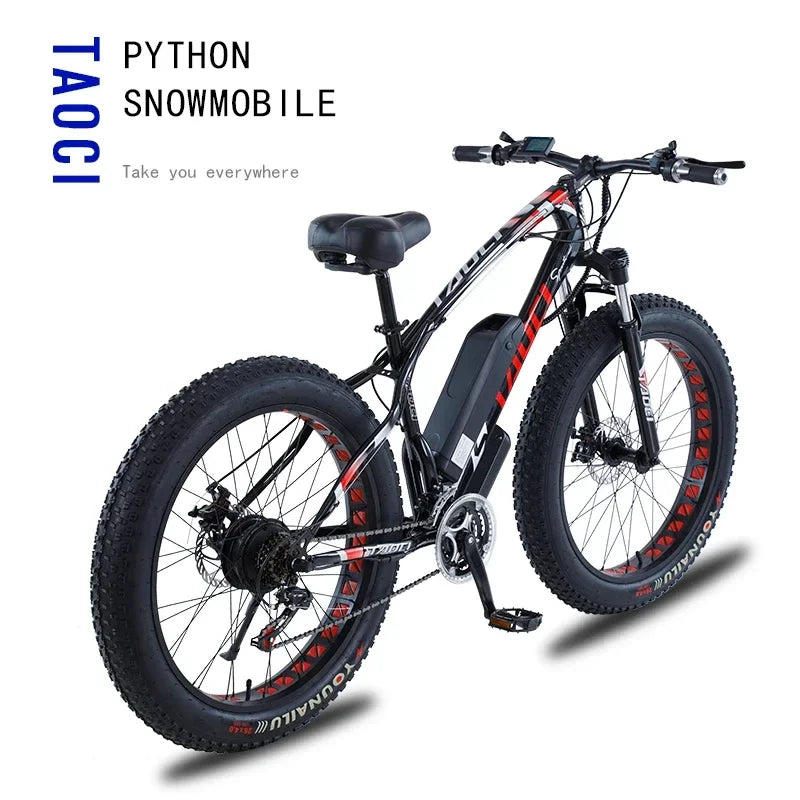 Electric Bicycle 750W Brushless Motor AKEZ 48V 13AH Lithium Battery 26Inch Adult E-Bike Fat Tire Urban Commuting Electric Bike