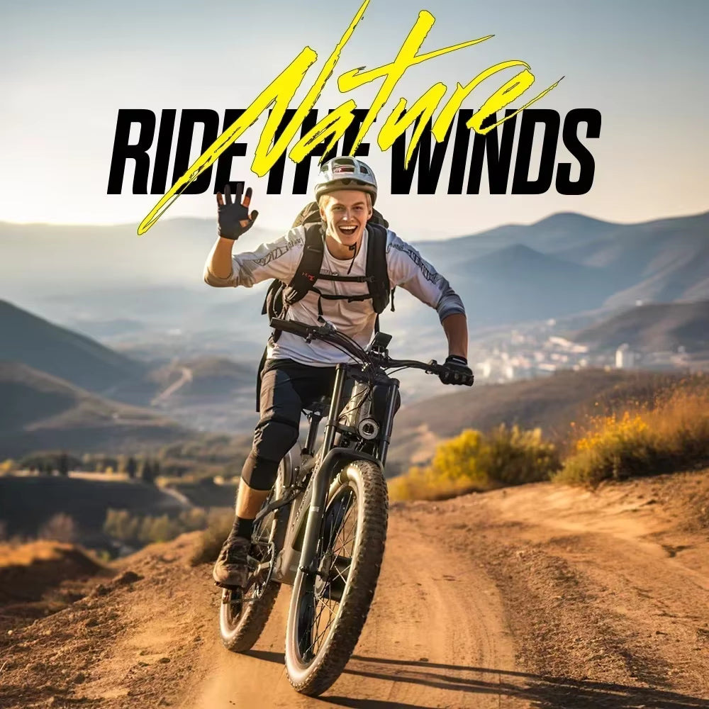 S600 Electric Bicycle 2000W High Power Dual Motor 48V17.5AH Battery Electric Bike 26 Inch Mountain Off-Road E-BIKE