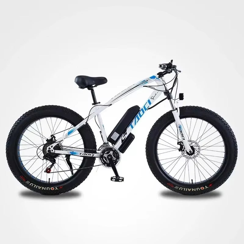 AKEZ City Electric Bicycle 750W Powerful Motor 48V13AH Battery 26*4.0 Tire Snow Electric Bike 21 Speed Mountain E-Bike