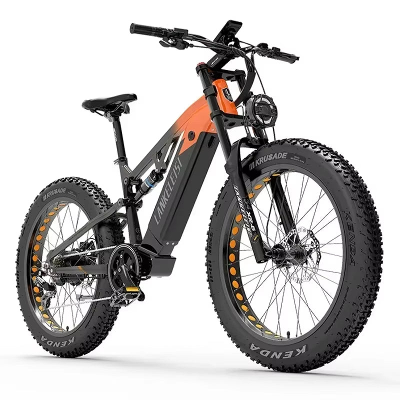 Lankeleisi RV800 Electric Bicycle 26 Inch Fat Tyre Off-Road Electric Bike 750W 48V 20AH Battery Men'S Mountain Bike Snowmobile