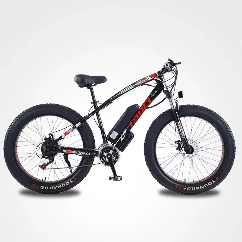 AKEZ City Electric Bicycle 750W Powerful Motor 48V13AH Battery 26*4.0 Tire Snow Electric Bike 21 Speed Mountain E-Bike