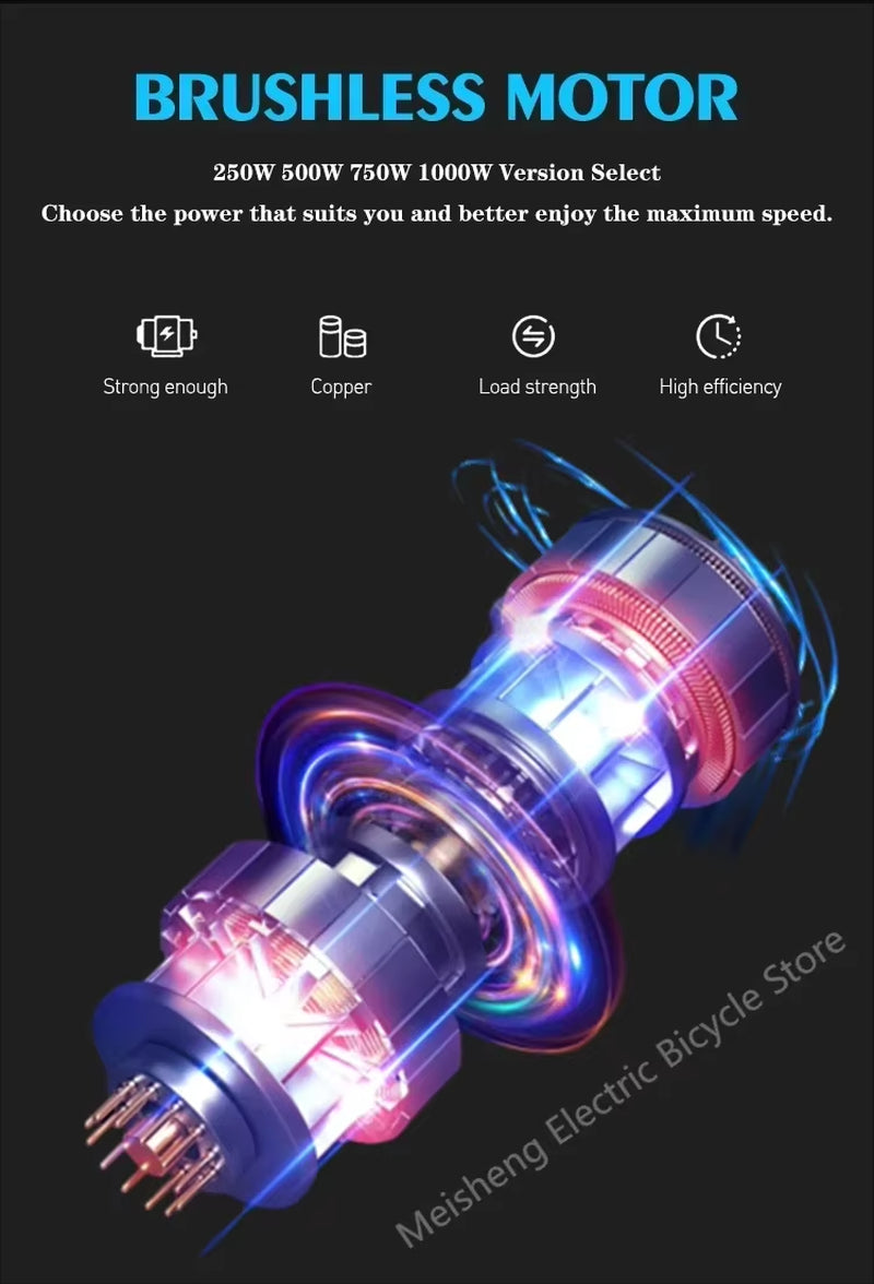 Ebike 2025 V20Pro Electric Bicycle 1000W 48V 15AH Ebike , 20 Inch Electric Fat Tire Electric City Mountain Bike