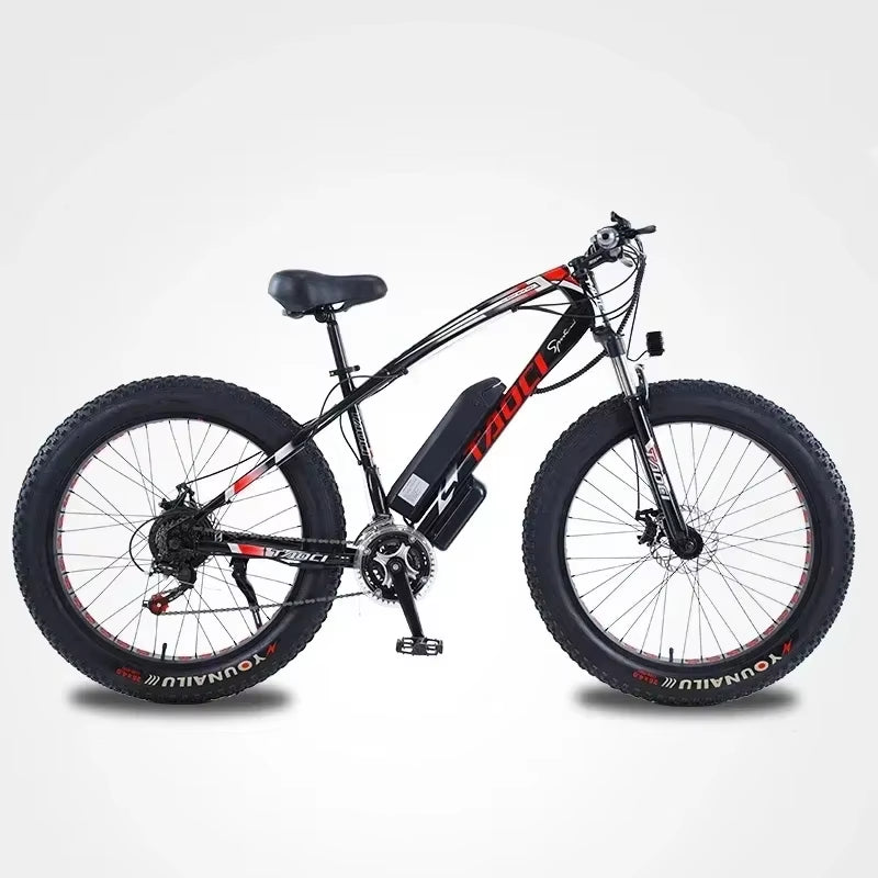 AKEZ City Electric Bicycle 750W Powerful Motor 48V13AH Battery 26*4.0 Tire Snow Electric Bike 21 Speed Mountain E-Bike